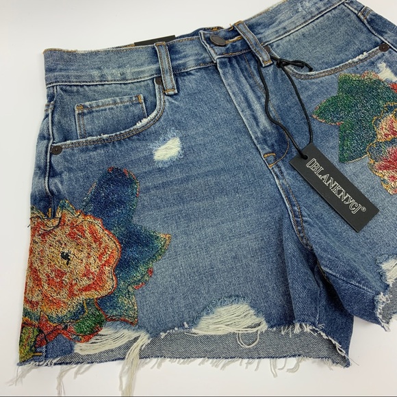NWT Blank Nyc Boho High Rise Jean Shorts Size 25 - Picture 6 of 11